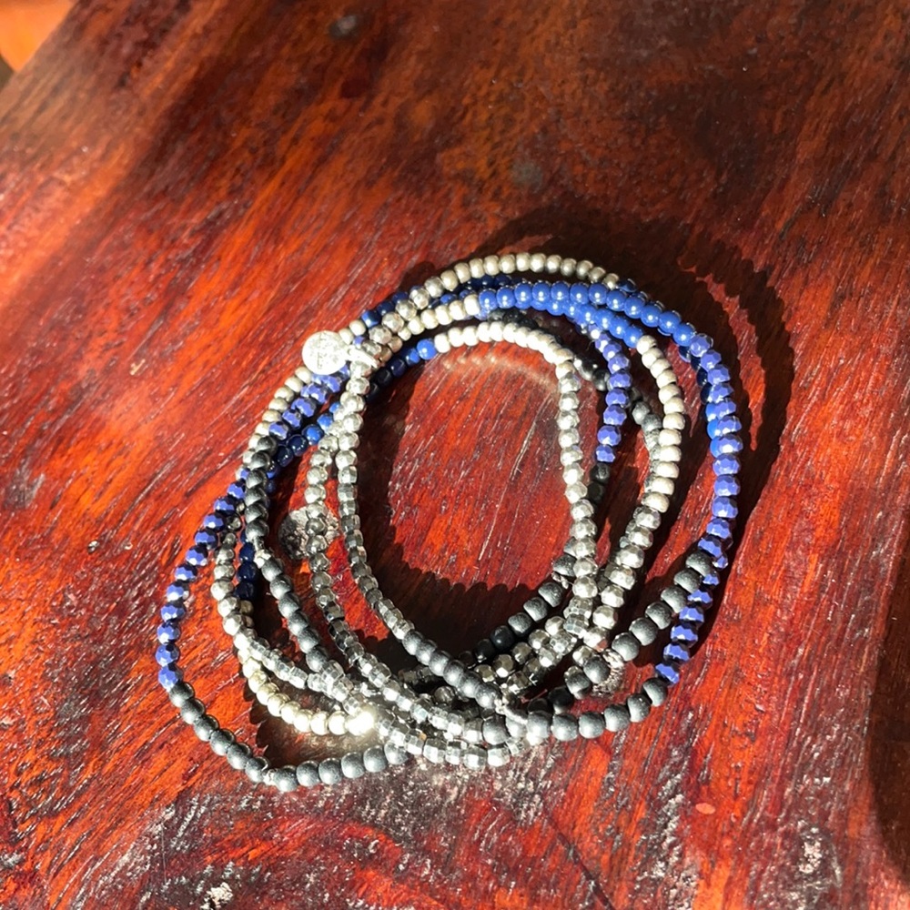 Stackable stretchy bracelets